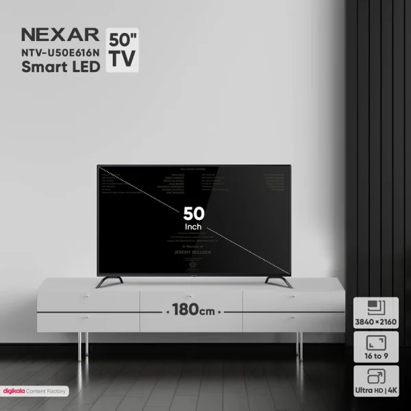تلویزیون هوشمند نكسار مدل NTV-U50E616N - Image 6