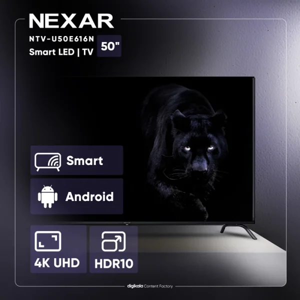تلویزیون هوشمند نكسار مدل NTV-U50E616N - Image 7