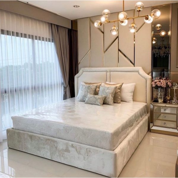 تخت خواب دو نفره مدل پرگل سایز 140x200 سانتی متر - Image 2
